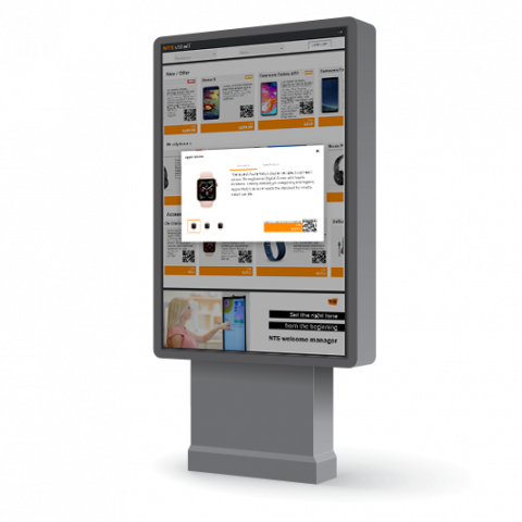 NTS vShelf on Digital Signage