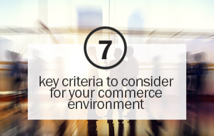 7 key criteria for commerce environment